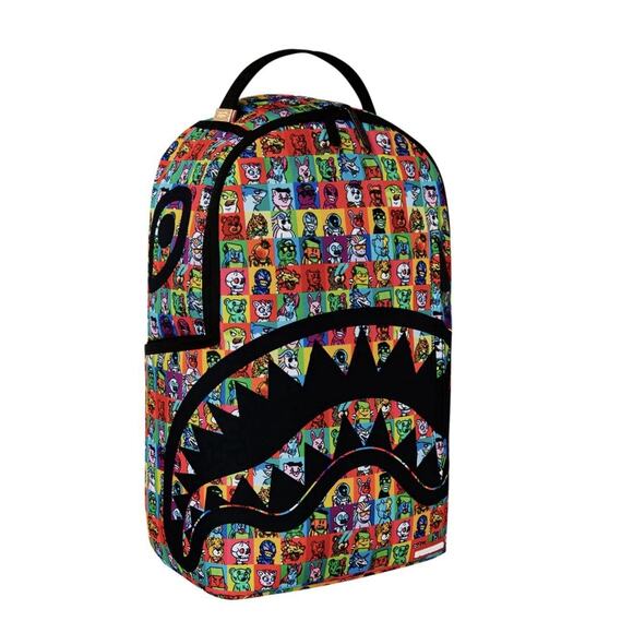 Sprayground Backpack Repeat Mayhem DLXSV Anime Skulls RARE NWOT - Picture 7 of 11